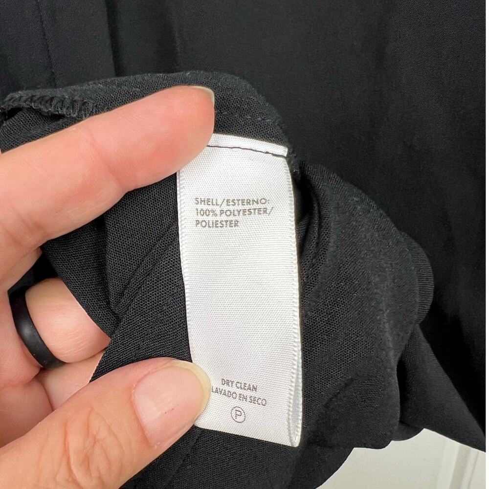 Rebecca Minkoff Callie Black Button Down Shirt Dress Small Pockets No Belt - Picture 5 of 10